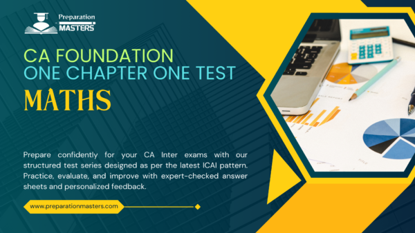 CA Foundation One Chapter One Test Maths